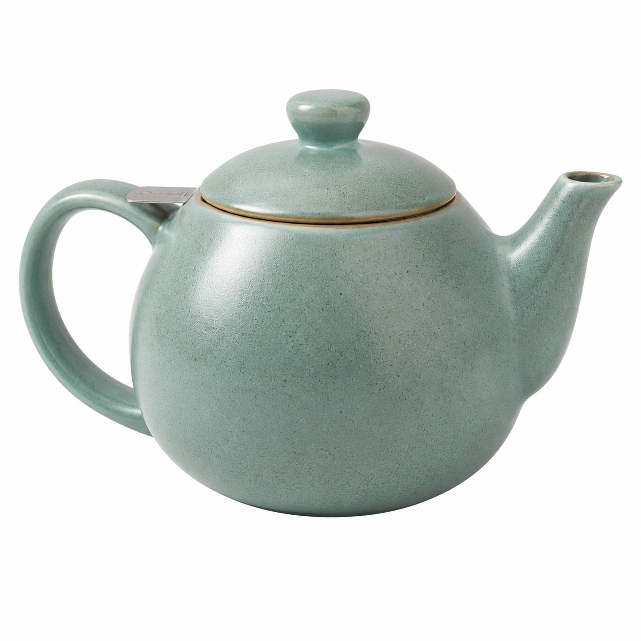 Teiera in ceramica 900 ml verde salvia con coperchio per tè