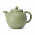 Teiera in ceramica 800 ml verde salvia con coperchio - stile minimalista