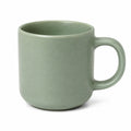 Tazza in ceramica 350 ml verde salvia con manico stile minimalista