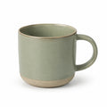 Tazza in ceramica 350 ml verde salvia con manico stile rustico
